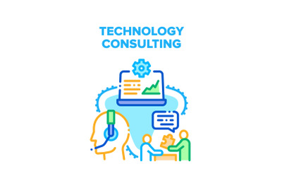 Technology Consulting Vector Concept Illustration