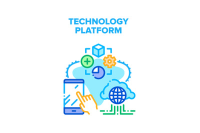 Technology Platform Vector Concept Illustration