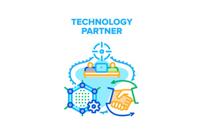 Technology Partner Vector Concept Illustration