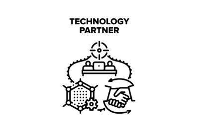 Technology Partner Vector Concept Illustration