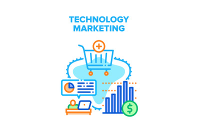 Technology Marketing Vector Concept Illustration