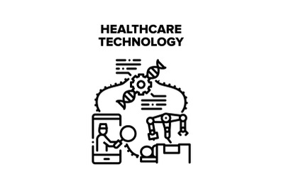 Healthcare Technology Vector Concept Illustration