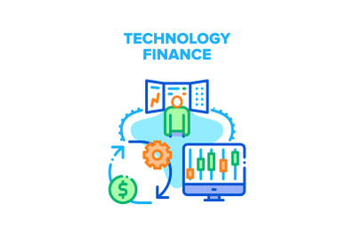 Technology Finance Vector Concept Illustration