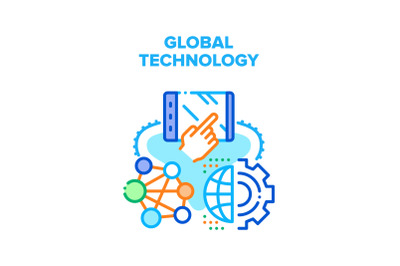 Global Technology Vector Concept Illustration