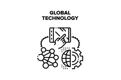 Global Technology Vector Concept Illustration