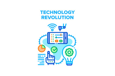 Technology Revolution Vector Concept Illustration