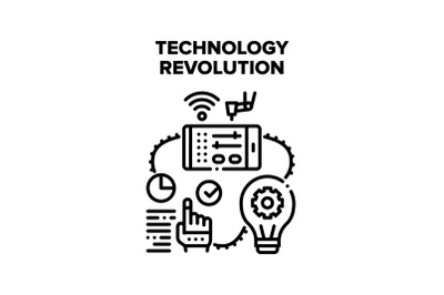 Technology Revolution Vector Concept Illustration