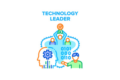 Technology Leader Vector Concept Illustration