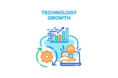 Technology Growth Vector Concept Illustration