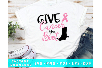 Give Cancer The Boot SVG