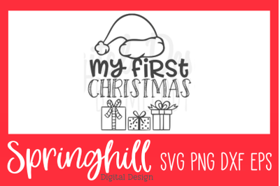 My First Christmas SVG PNG DXF &amp; EPS Design Cut Files