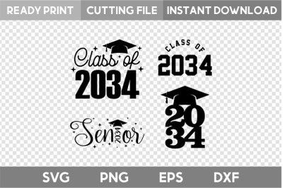 Class of 2034 SVG, Senior 2034 SVG
