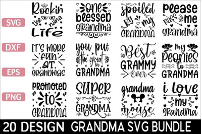 Grandma svg bundle