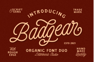 Badgear - Organic Font Duo