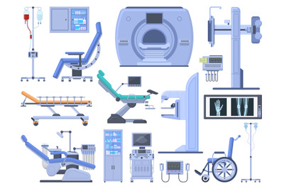 Hospital medical diagnostic healthcare equipment tools. Dentist chair&2C;