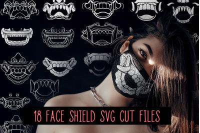 Bali Face Mask SVG Cut Files Pack
