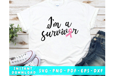 I Am Survivor SVG&2C; Cancer Awareness SVG Cut File