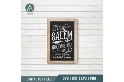 Salem Broom Co svg, Salem Broom Company svg, Halloween svg cut file