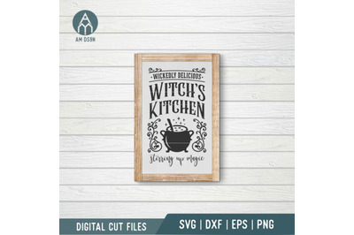 Wickedly Delicious Witch&#039;s Kitchen svg, Halloween svg cut file