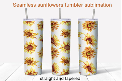 Sunflowers tumbler sublimation Autumn tumbler 20 oz tumbler