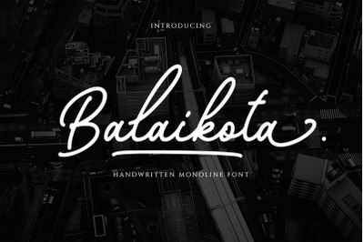 Balaikota - Handwritten Script