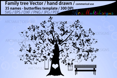 35 buttefly tree template