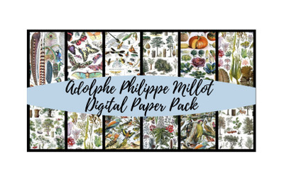 Adolphe Millot 1 Digital Paper Pack