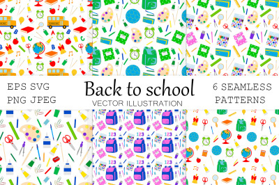 Back to school pattern. School pattern. Education pattern