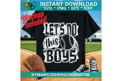 Baseball Svg, Lets Do This Boys Svg, Baseball Shirt Svg, Baseball Mom