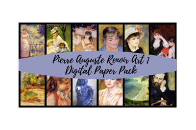 Pierre Renoir Art 1 Digital Paper Pack
