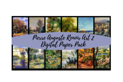Pierre Renoir Art 2 Digital Paper Pack