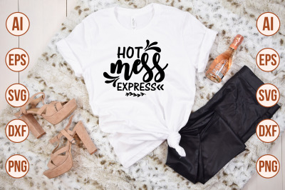 hot mess express svg cut file