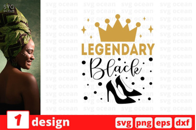 Legendary black SVG Cut File