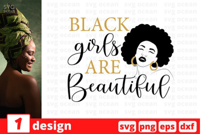 Black girls are beautiful SVG Cut File