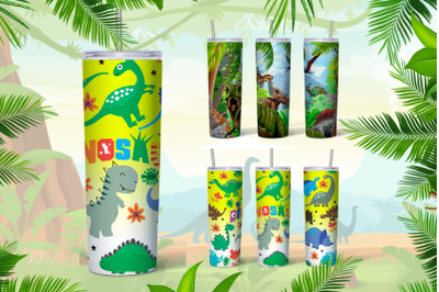 Dinosaur Tumbler Sublimation