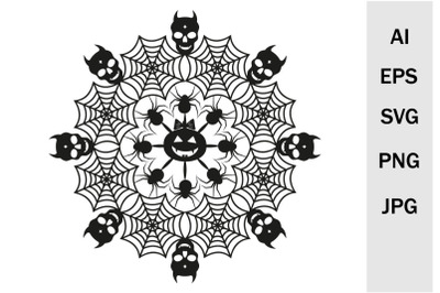 Festive Mandala Halloween SVG Files for Cricut