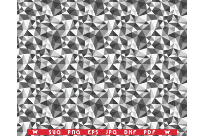 SVG Gray Triangles, Seamless Pattern digital clipart
