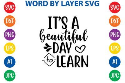 it&#039;s a beautiful  day to learn svg cut file