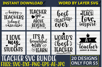 Teacher SVG Bundle