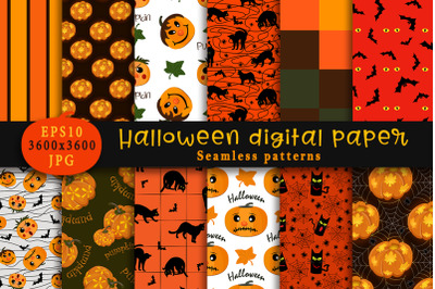 Halloween digital paper