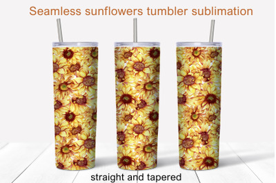 Sunflowers tumbler sublimation Autumn tumbler 20 oz tumbler