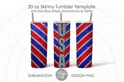 Patriotic tumbler PNG for 20 oz tumbler sublimation