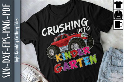 Crushing Into Kindergarten Monster Truck