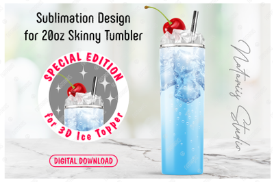 NEW - Realistic Drink Pattern for 20oz SKINNY TUMBLER.