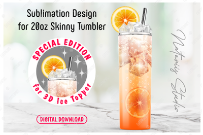 NEW - Realistic Drink Pattern for 20oz SKINNY TUMBLER.
