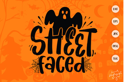 Halloween SVG Sheet Faced