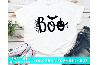 Boo SVG&2C; Halloween SVG Cut File