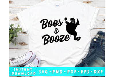 Boos and Booze SVG&2C; Funny Halloween SVG