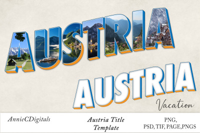 Austria Photo Title and Template