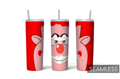 Evil Clown Tumbler Sublimation